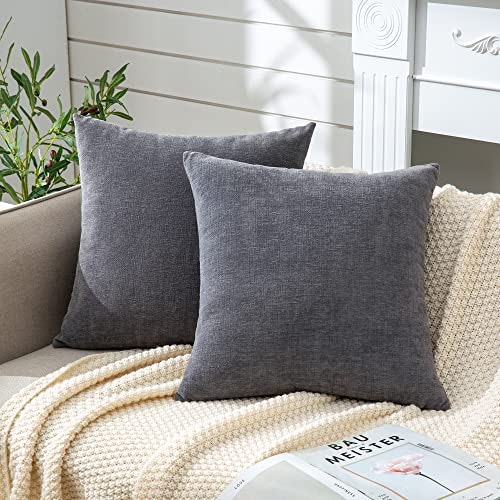 Gawamay 20x20-Inch Chenille Throw Pillow Covers 2-Pack: $15.55 Gawamay 20x20-Inch Chenille Throw Pillow Covers 2-Pack: $15.55