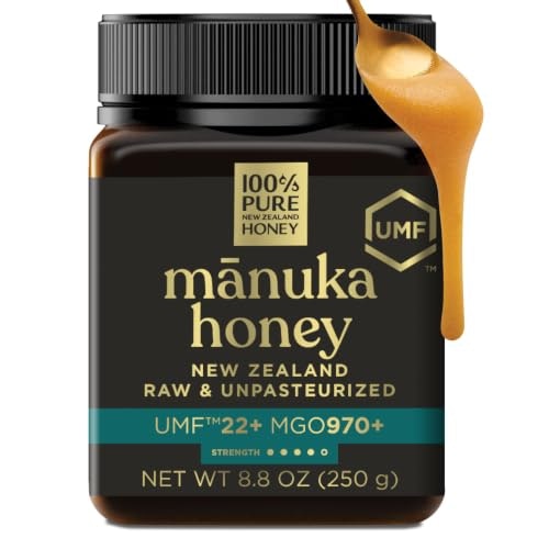 Raw Manuka Honey UMF 22+ MGO 970+ 8.8-oz. Jar: $72.95 Raw Manuka Honey UMF 22+ MGO 970+ 8.8-oz. Jar: $72.95