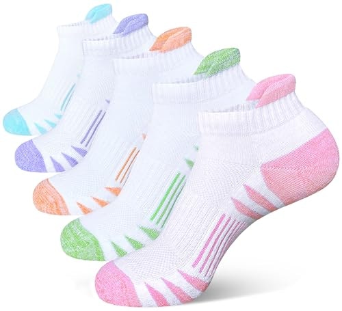 Heyoboy Women's Cushioned Athletic Running Socks 5-Pack: $14.26 Heyoboy Women's Cushioned Athletic Running Socks 5-Pack: $14.26