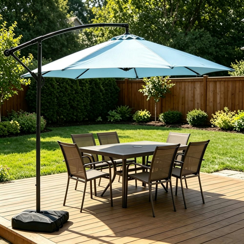 Ainfox 10-foot Cantilever Offset Patio Umbrella: $64.97 Ainfox 10-foot Cantilever Offset Patio Umbrella: $64.97