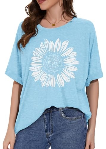 Women's Oversized Floral Casual T-Shirt: $11.04