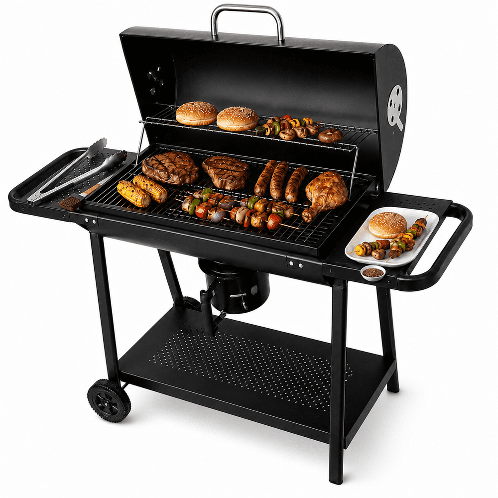 Laravist Barrel Charcoal Grill: $115.99 Laravist Barrel Charcoal Grill: $115.99