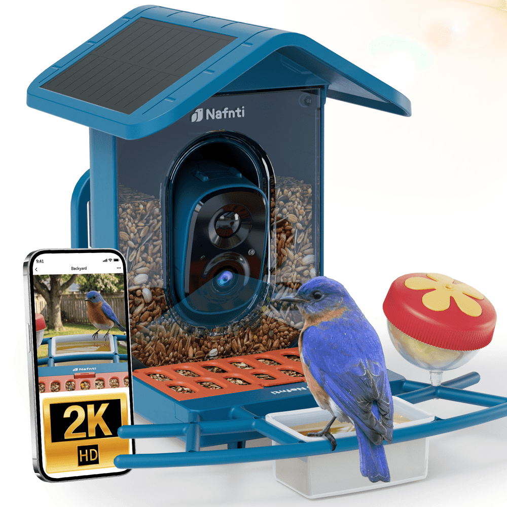 Nafnti 2K Solar-Powered Smart Bird Feeder with Camera: $75.99 Nafnti 2K Solar-Powered Smart Bird Feeder with Camera: $75.99