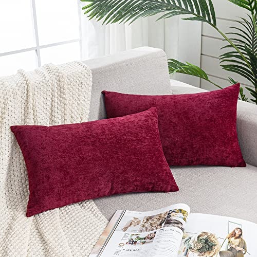 Gawamay 12"x20" Chenille Throw Pillow Covers 2-Pack: $13.58 Gawamay 12"x20" Chenille Throw Pillow Covers 2-Pack: $13.58