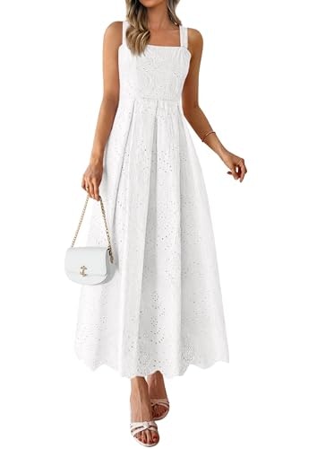 Prettygarden Women's Sleeveless Eyelet Summer Dress: $46.59