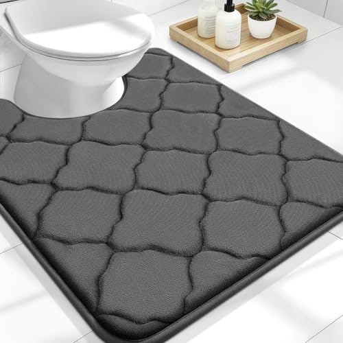Olanly 24x20-inch U-Shaped Memory Foam Toilet Rug: $9.98 Olanly 24x20-inch U-Shaped Memory Foam Toilet Rug: $9.98
