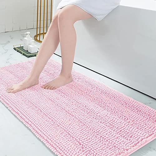 Grandaily 24" x 59" Chenille Striped Bath Rug: $35.69