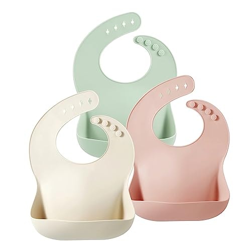 PandaEar Silicone Baby Bib 3-Pack: $8.64