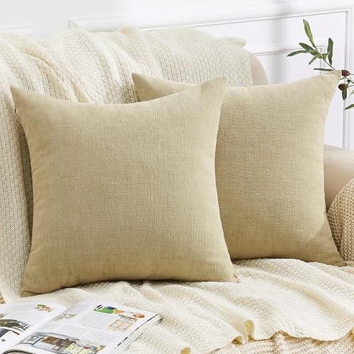 Gawamay 24x24-Inch Chenille Throw Pillow Covers 2-Pack: $18.69