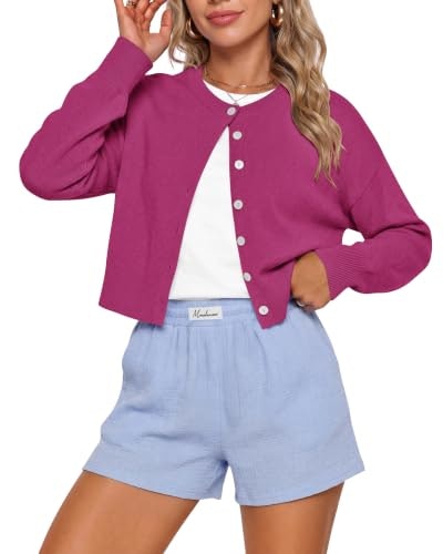 Molerani Women's Cropped Knit Cardigan Sweater: $32.98