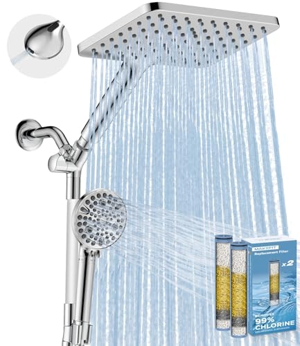 MakeFit Dual Filtered Rain Shower Head Combo: $76.49