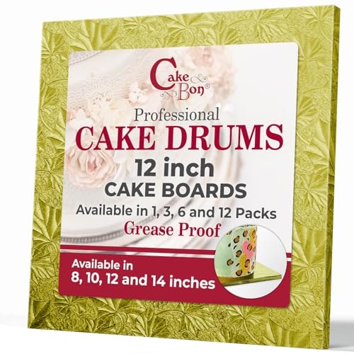 Cakebon 12" Gold Square Cake Drum: $8.03 Cakebon 12" Gold Square Cake Drum: $8.03