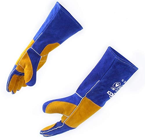 Rapicca 16-Inch Fireproof Leather Welding Gloves: $17.99 Rapicca 16-Inch Fireproof Leather Welding Gloves: $17.99