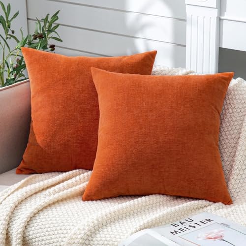 Gawamay 26x26-Inch Chenille Throw Pillow Covers 2-Pack: $22.94