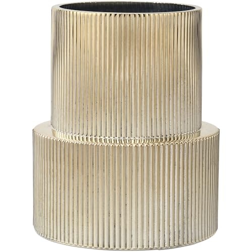 Yanwe1 7.5-inch Ribbed Glass Vase: $29.74