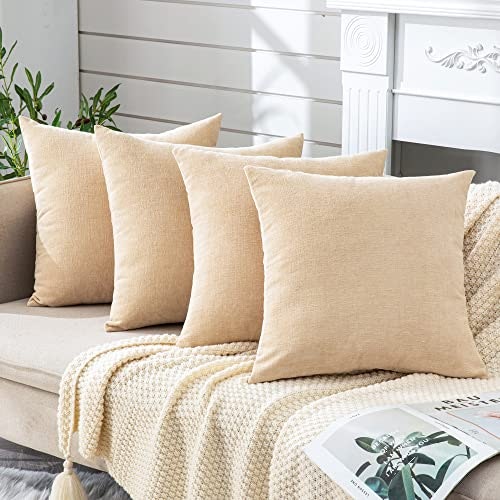 Gawamay 18x18-Inch Decorative Throw Pillow Covers 4-Pack: $24.05