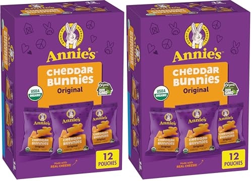 Annie's Organic Cheddar Bunnies Baked Snack Crackers 12-oz. 24-Pack: $13.88