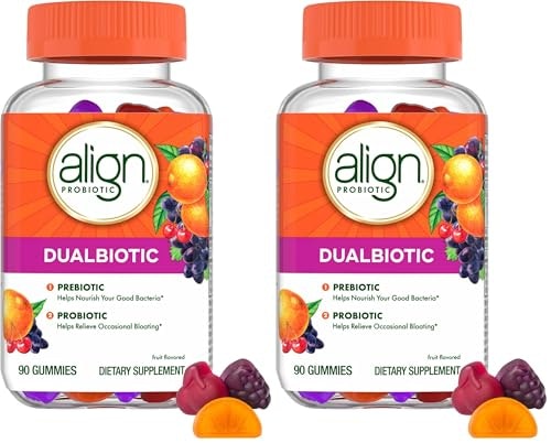Align Dualbiotic Prebiotic and Probiotic Gummies 2-Pack: $53.96 Align Dualbiotic Prebiotic and Probiotic Gummies 2-Pack: $53.96