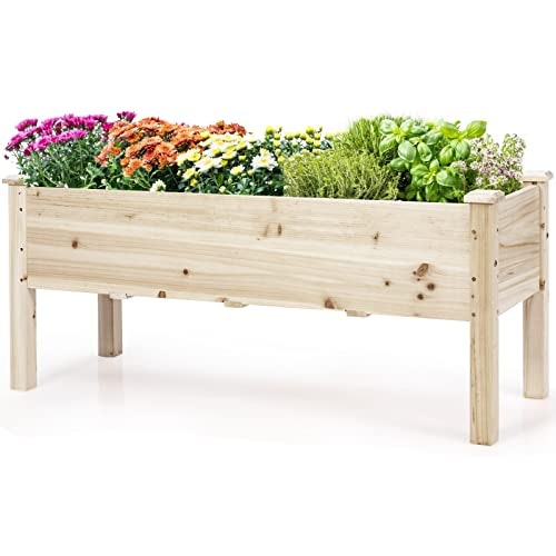 Costway Raised Wooden Garden Bed Planter Box: $51.12 Costway Raised Wooden Garden Bed Planter Box: $51.12