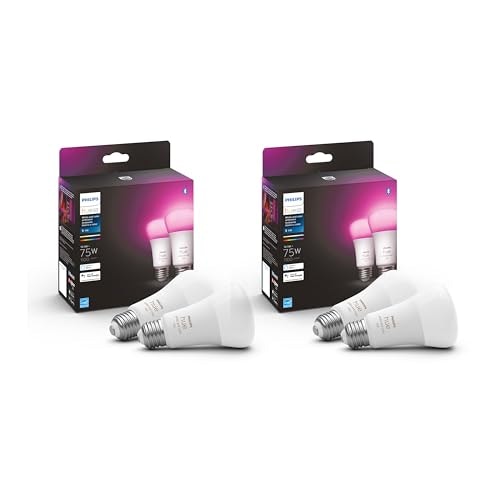 Philips Hue A19 White and Color Ambiance LED Smart Bulb 4-Pack: $117.77 Philips Hue A19 White and Color Ambiance LED Smart Bulb 4-Pack: $117.77