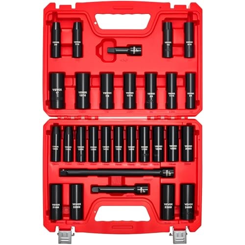 Vevor 1/2-inch Drive Impact Socket Set 29-Piece: $26.99 Vevor 1/2-inch Drive Impact Socket Set 29-Piece: $26.99
