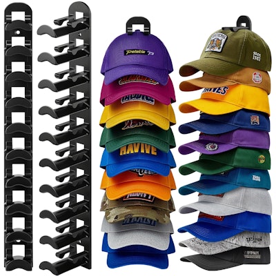 Baseball Cap Organizer 2-Pack for $5 + free shipping w/ Prime