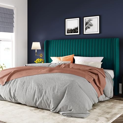 Allewie King Size Velvet Upholstered Platform Bed: $210.99 Allewie King Size Velvet Upholstered Platform Bed: $210.99