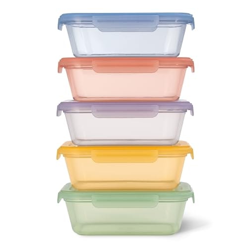 Ello Snap & Nest 4.5-Cup Plastic Meal Prep Set 10-Piece: $14.98