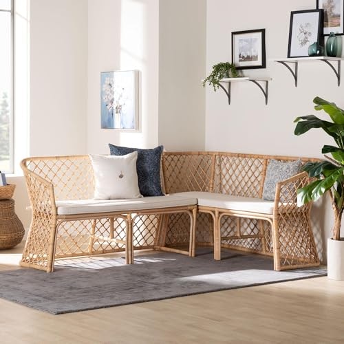 Bali & Pari Rattan Dining Nook Set: $610.97 Bali & Pari Rattan Dining Nook Set: $610.97