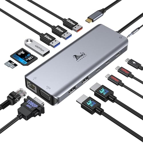Lionwei 14-in-1 Triple Display USB-C Docking Station: $39.99 Lionwei 14-in-1 Triple Display USB-C Docking Station: $39.99