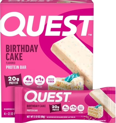 Quest Nutrition Birthday Cake Protein Bars 4-Pack: $8.99 Quest Nutrition Birthday Cake Protein Bars 4-Pack: $8.99