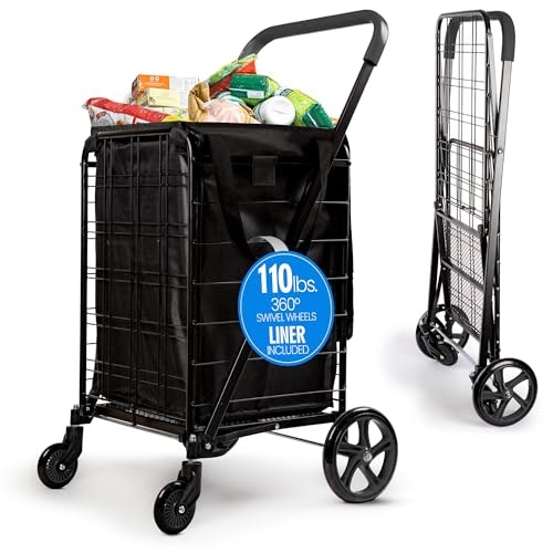 SereneLife Folding Utility Shopping Cart: $54.99 SereneLife Folding Utility Shopping Cart: $54.99