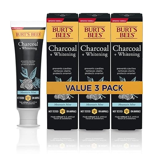 Burt's Bees Charcoal Fluoride Toothpaste 3-Pack: $14.60 Burt's Bees Charcoal Fluoride Toothpaste 3-Pack: $14.60
