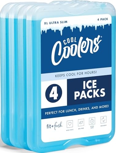 Fit & Fresh XL Slim Ice Packs 4-Pack: $6.97 Fit & Fresh XL Slim Ice Packs 4-Pack: $6.97