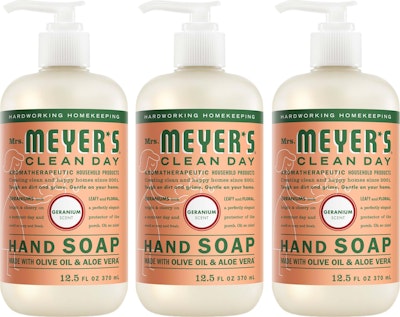 Mrs. Meyer's 12.5-oz. Clean Day Liquid Hand Soap 3-Pack for $9 + free shipping w/ Prime
