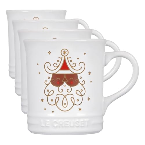 Le Creuset Noel Collection Santa Stoneware Mug 14oz 4-Pack: $88.19
