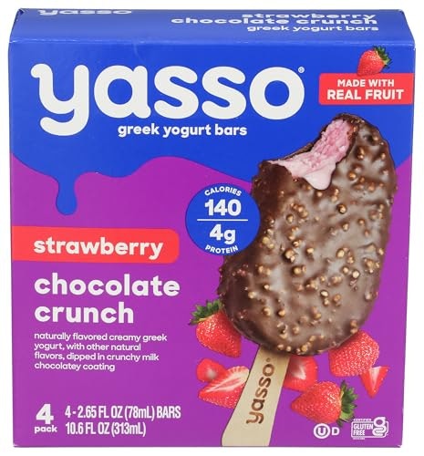 Yasso Strawberry Chocolate Crunch Greek Yogurt Bars 4-Pack: $4.50