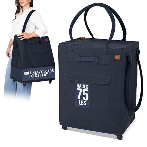 CleverMade 90L Rolling Tote Bag: $55.79