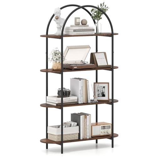 Giantex 4-Tier Arched Bookshelf: $52.49 Giantex 4-Tier Arched Bookshelf: $52.49