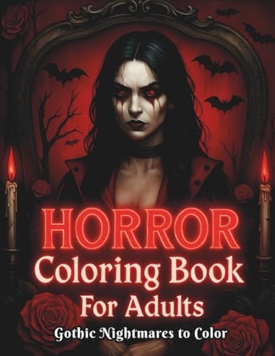 Horror Coloring Book for Adults: Gothic Nightmares 50-Page Edition: $11.67
