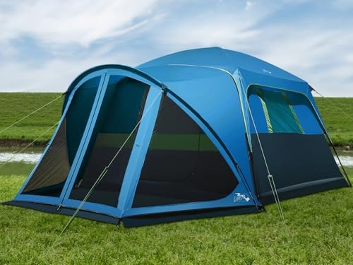DMH Outdoors 6-Person Cabin Tent with Screen Porch: $152 DMH Outdoors 6-Person Cabin Tent with Screen Porch: $152