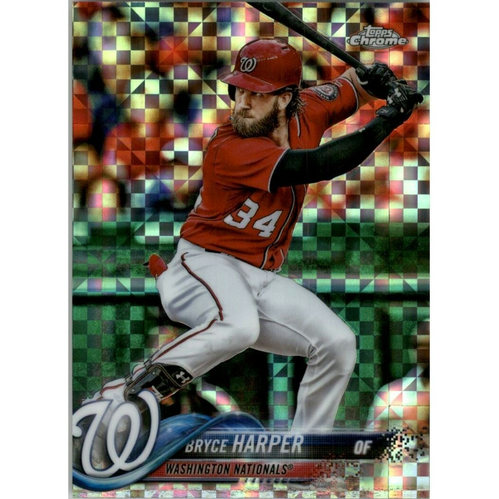 2018 Topps Chrome X-Fractor Bryce Harper Card #139: $13.50 2018 Topps Chrome X-Fractor Bryce Harper Card #139: $13.50