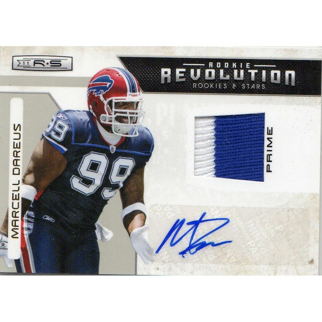 2011 Rookies and Stars Rookie Revolution Prime Autograph Marcell Dareus #/25: $14 2011 Rookies and Stars Rookie Revolution Prime Autograph Marcell Dareus #/25: $14