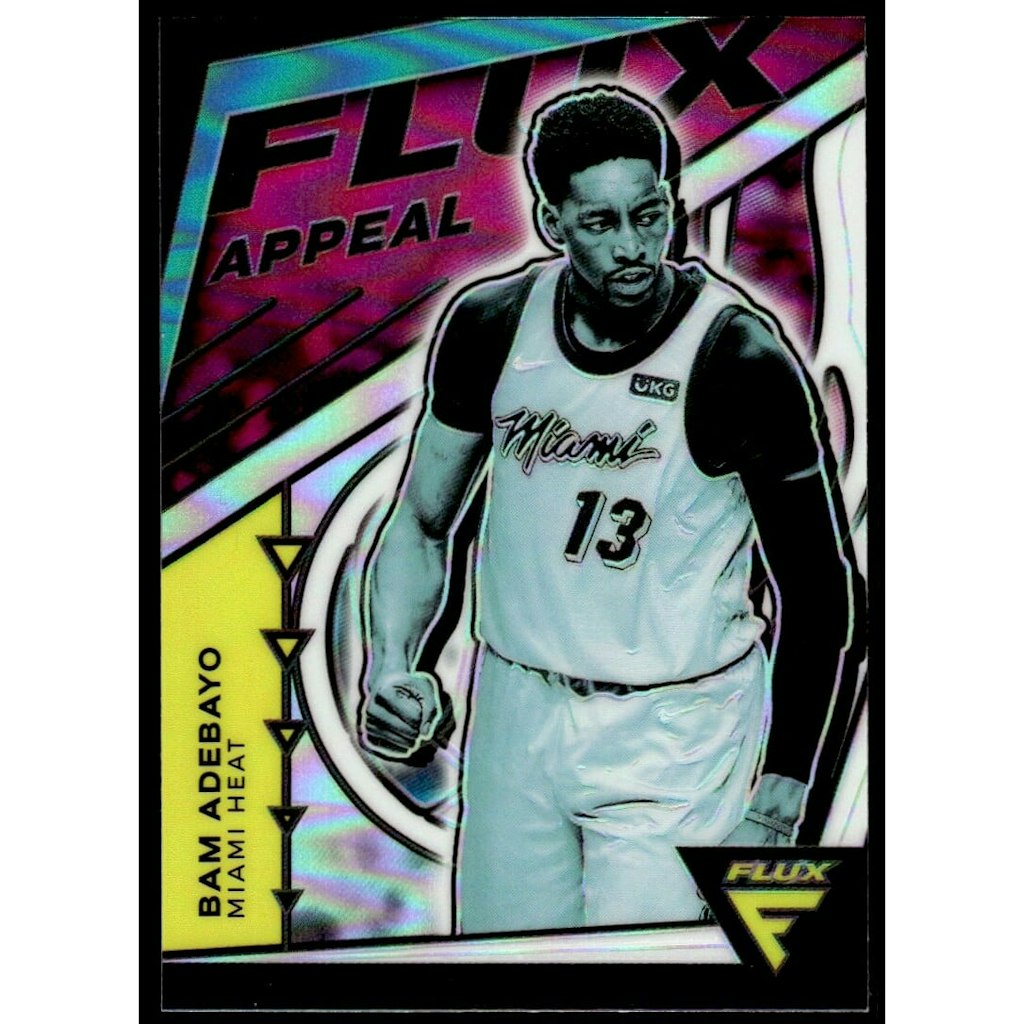 2020-21 Panini Flux Bam Adebayo Flux Appeal Silver Card: $10.80 2020-21 Panini Flux Bam Adebayo Flux Appeal Silver Card: $10.80