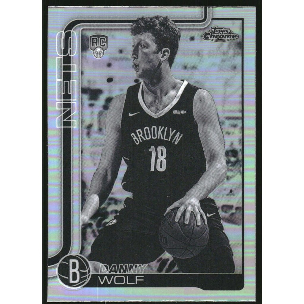 2025-26 Topps Chrome Negative Refractor Danny Wolf Card: $13.50 2025-26 Topps Chrome Negative Refractor Danny Wolf Card: $13.50