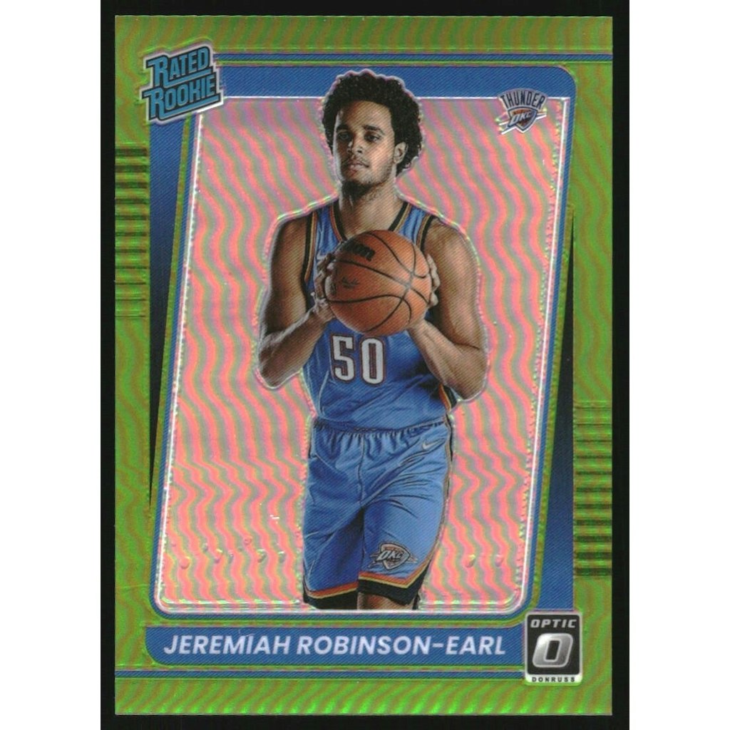 2021-22 Donruss Optic Lime Green Jeremiah Robinson-Earl #170 Trading Card: $10.80 2021-22 Donruss Optic Lime Green Jeremiah Robinson-Earl #170 Trading Card: $10.80