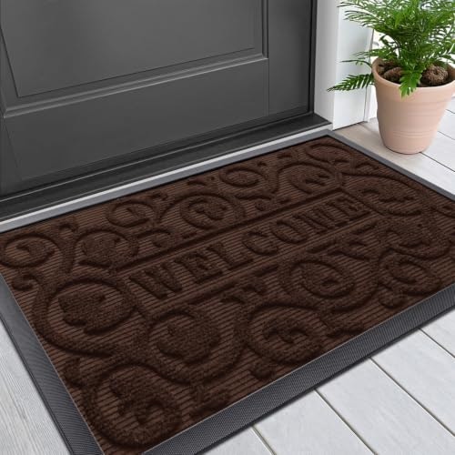 Smiry 29.5" x 17" Rubber Front Door Mat: $16.14