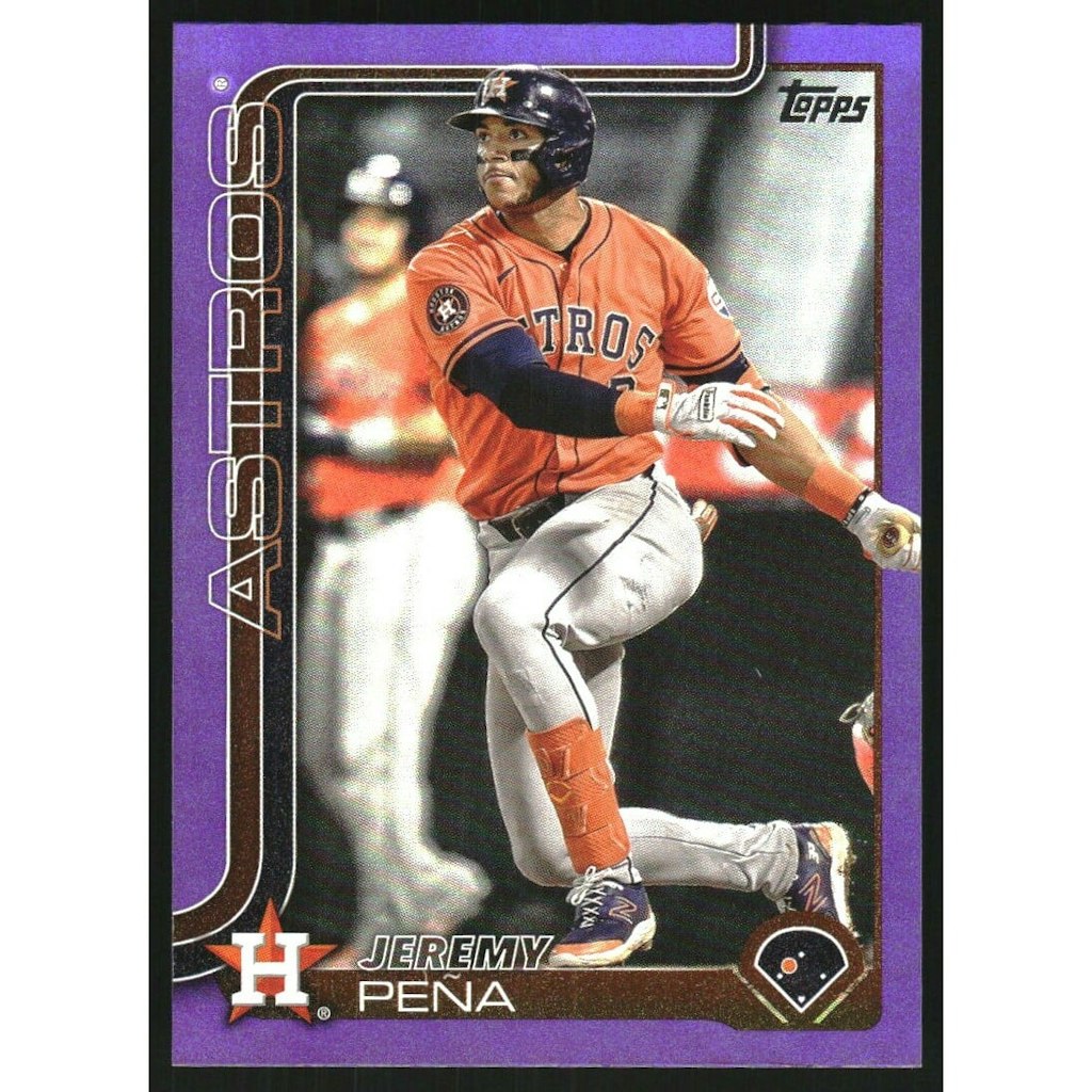 2025 Topps Purple Rainbow Foil Jeremy Pena Baseball Card: $10.80 2025 Topps Purple Rainbow Foil Jeremy Pena Baseball Card: $10.80