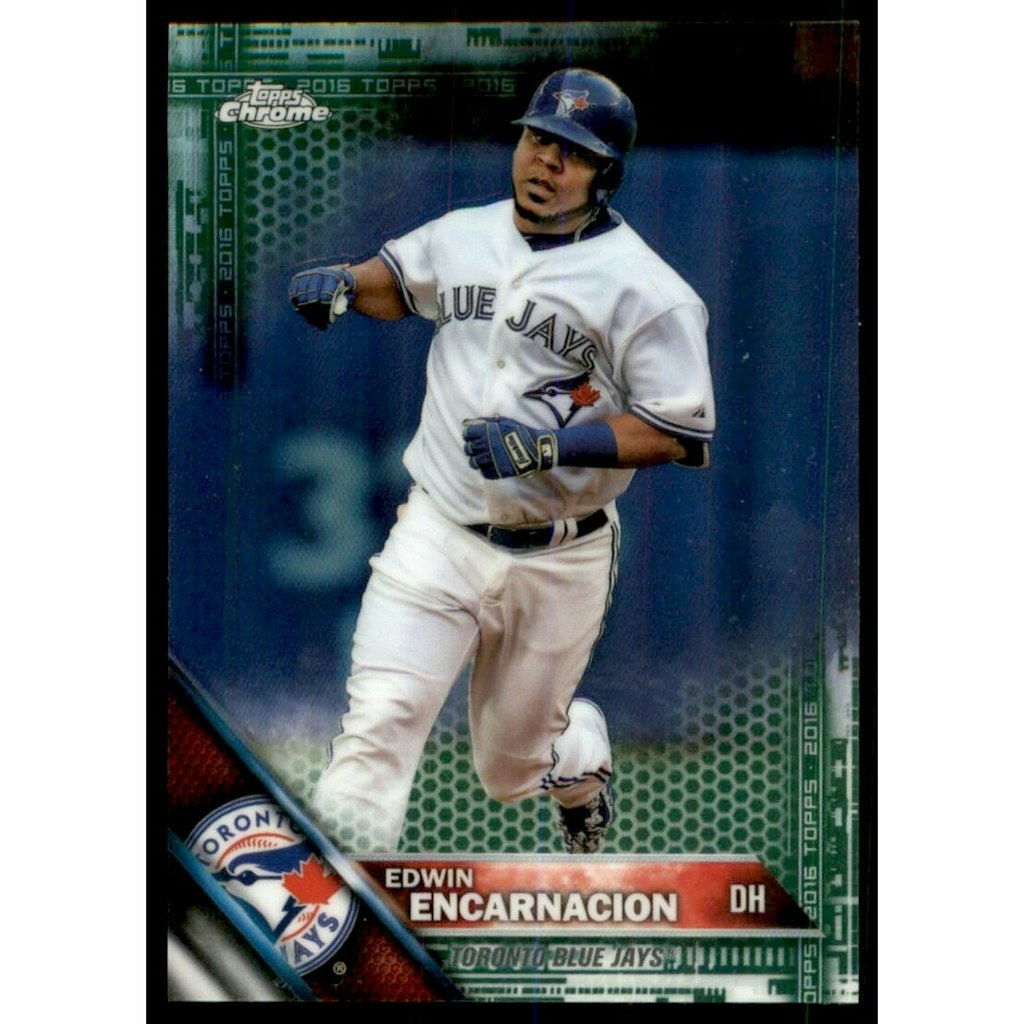 2016 Topps Chrome Green Refractor Edwin Encarnacion #81: $13.50 2016 Topps Chrome Green Refractor Edwin Encarnacion #81: $13.50