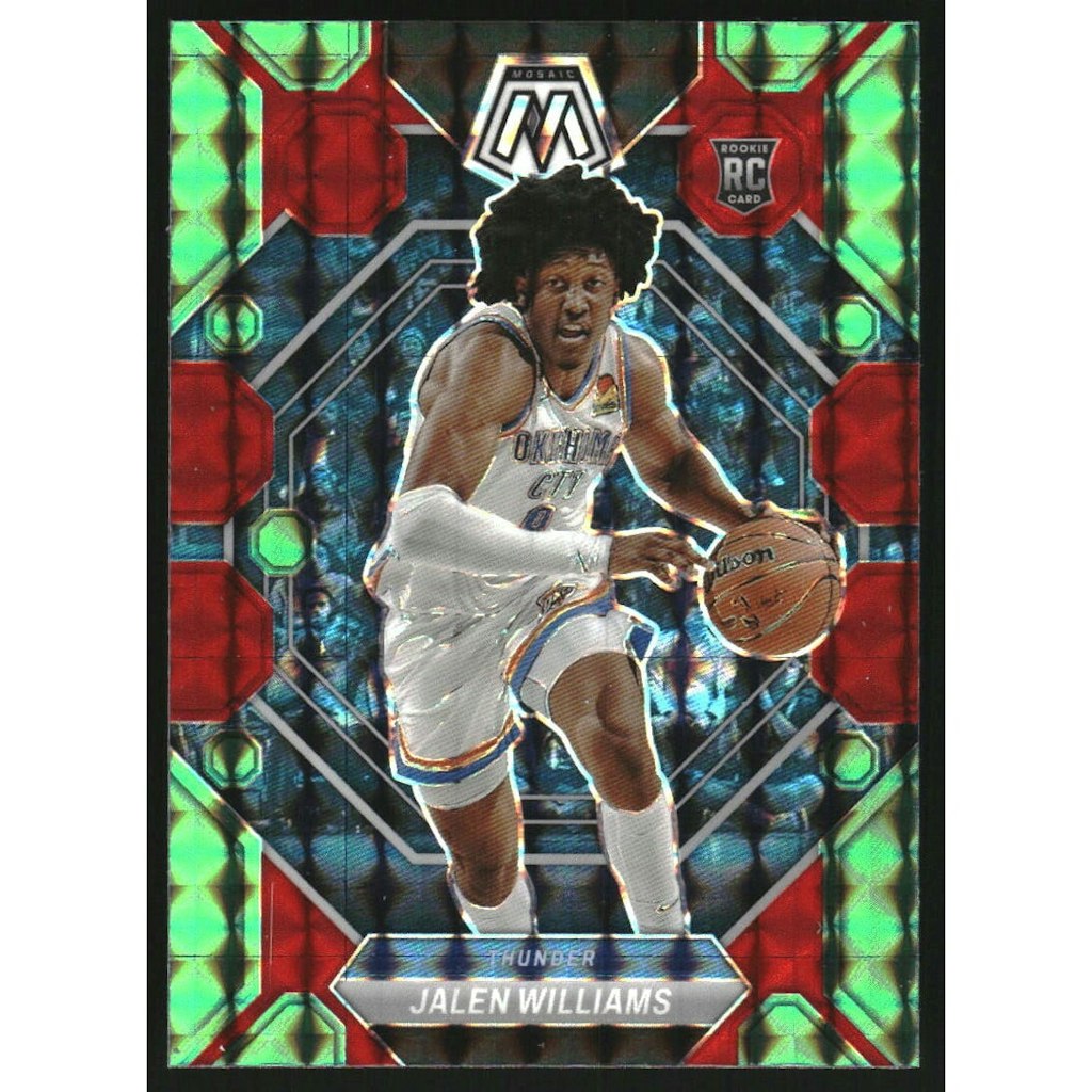 2022-23 Panini Mosaic Choice Jalen Williams #217 Red and Green Card: $22.50 2022-23 Panini Mosaic Choice Jalen Williams #217 Red and Green Card: $22.50